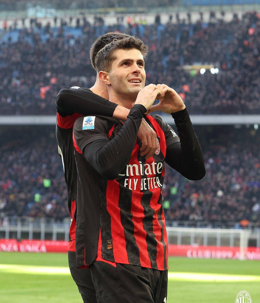 美队破门,夏季新援梅开二度,AC米兰主场3-0大胜维罗纳,暂居意甲榜首